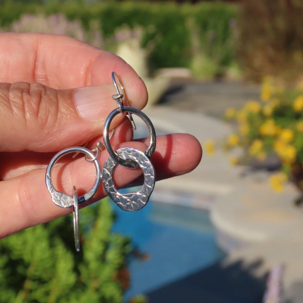 Silver Dangling Earrings - image 6